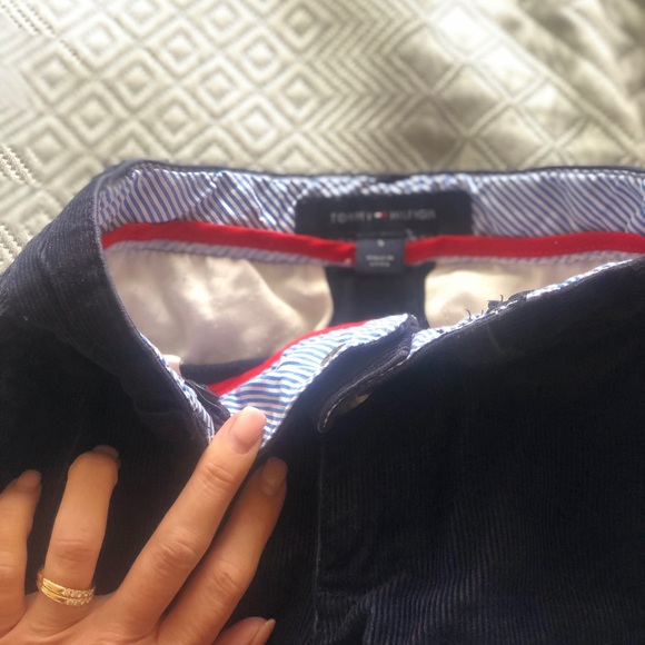 Tommy Hilfiger Navy Blue Corduroy Pant- Adjustable - Picture 6 of 7